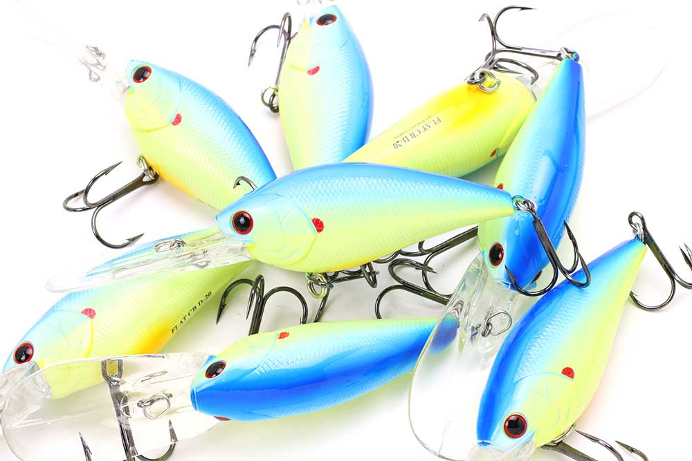 Lucky Craft Made JAPAN Flat CB D-20 Floating 3" Crankbaits Table Rock Shad Details about    2 