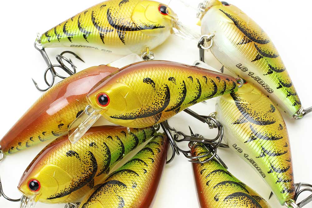 LOT OF 2 Lucky Craft 1.5 DD RT TO CRAW COLOR Discontinued Crankbait FISHING LURE 