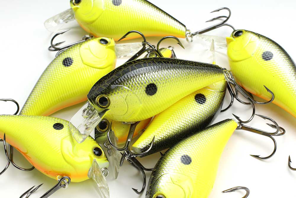 LUCKY CRAFT LC 2 ORT 1/2 OZ LC2.0RT-448DGCB IN COLOR DAYGLO CHARTREUSE BLACK