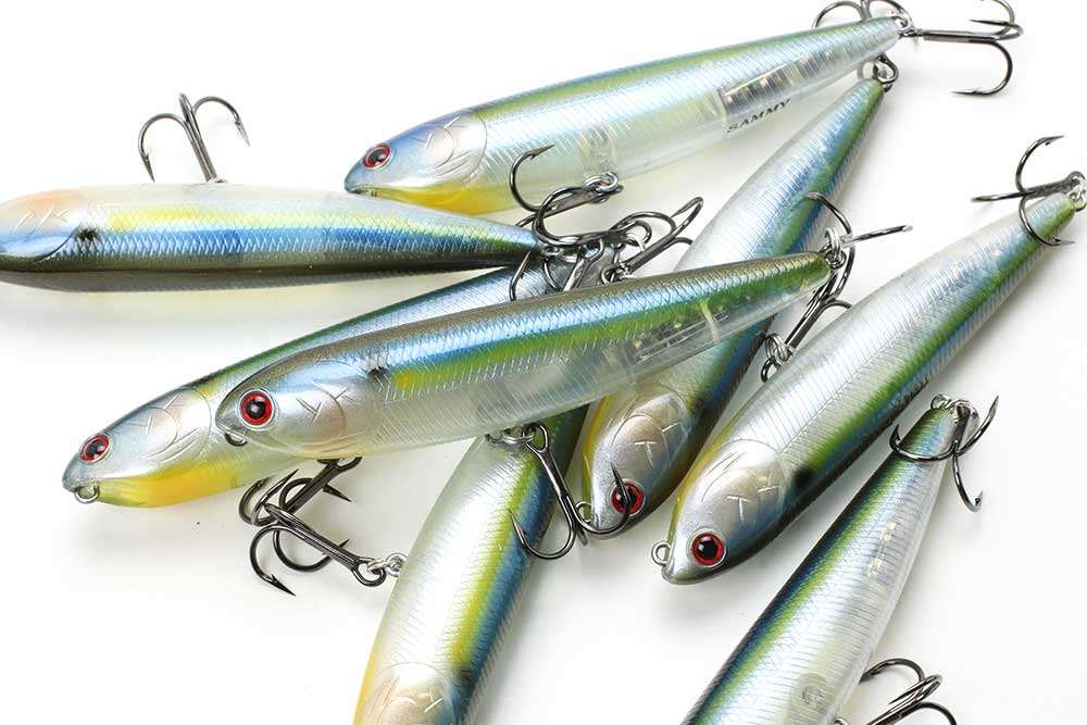 thumbnail image 2 of Lucky Craft Sammy 100 Topwater Bait – 241 Striped Shad – Made In Japan 2 of 5