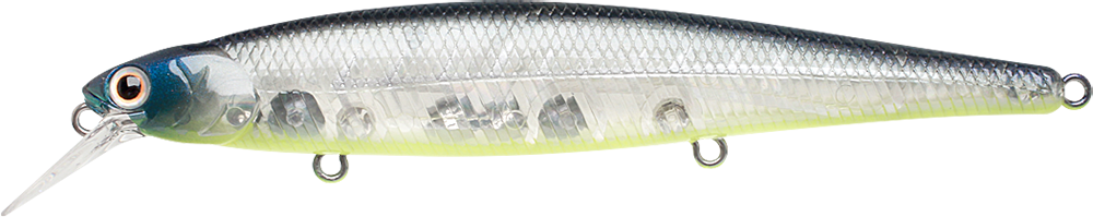 Lucky Craft Slender Pointer 112MR Fishing Lure – Bone Pro-Blue (371) – 1 Piece